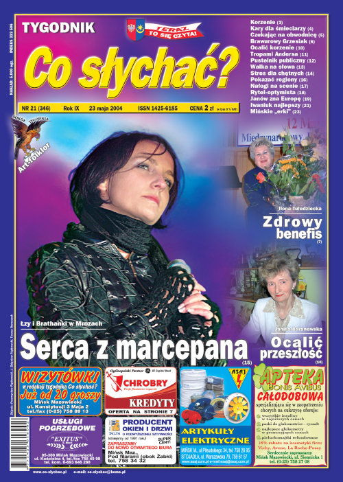 Okładka gazety Co słychać? - nr 21 (346) 2004